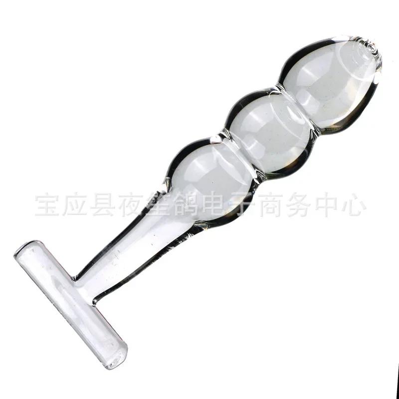 Anus Dilator Prostate Massage Stimulation Glass Anal Butt Plug Stick Sex Toy For Adult Women Anal Plug Anal Beads Vaginal G-spot