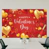 115cmx180cm Valentine's Day Photography Backdrop Romantic Happy Valentine's Day Banner  Anniversary