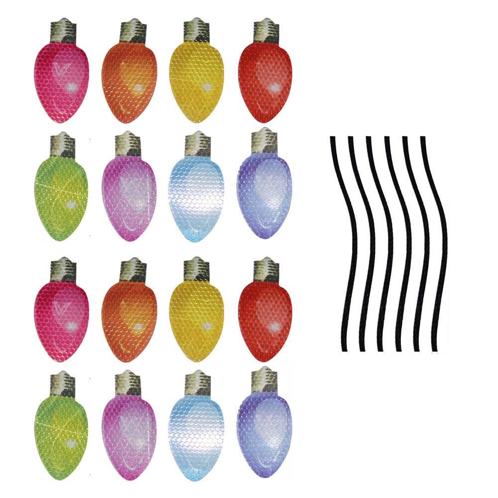 Exterior Accessories Car Styling Decoration Car Magnetic Reflective Decal Christmas PVC Stickers