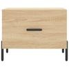  Coffee Table, Sonoma Oak, 50x50x40 Cm, Wood-based Material