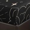Celestial Sun and Moon Fitted Sheet Set Mystical Black and White Bed Sheets Set Starry Sky Bedding Set Soft Microfiber Bed Cover