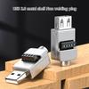 USB 2.0 Terminal Block Connector Solderless Adapter with Metal Case Support Charging for USB Repair Adapter Connector