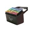 Genuine Dual-Tip Oil-Based Marker Pens - 120 Colors, Quick-Drying, Large Capacity for Elementary School Art.