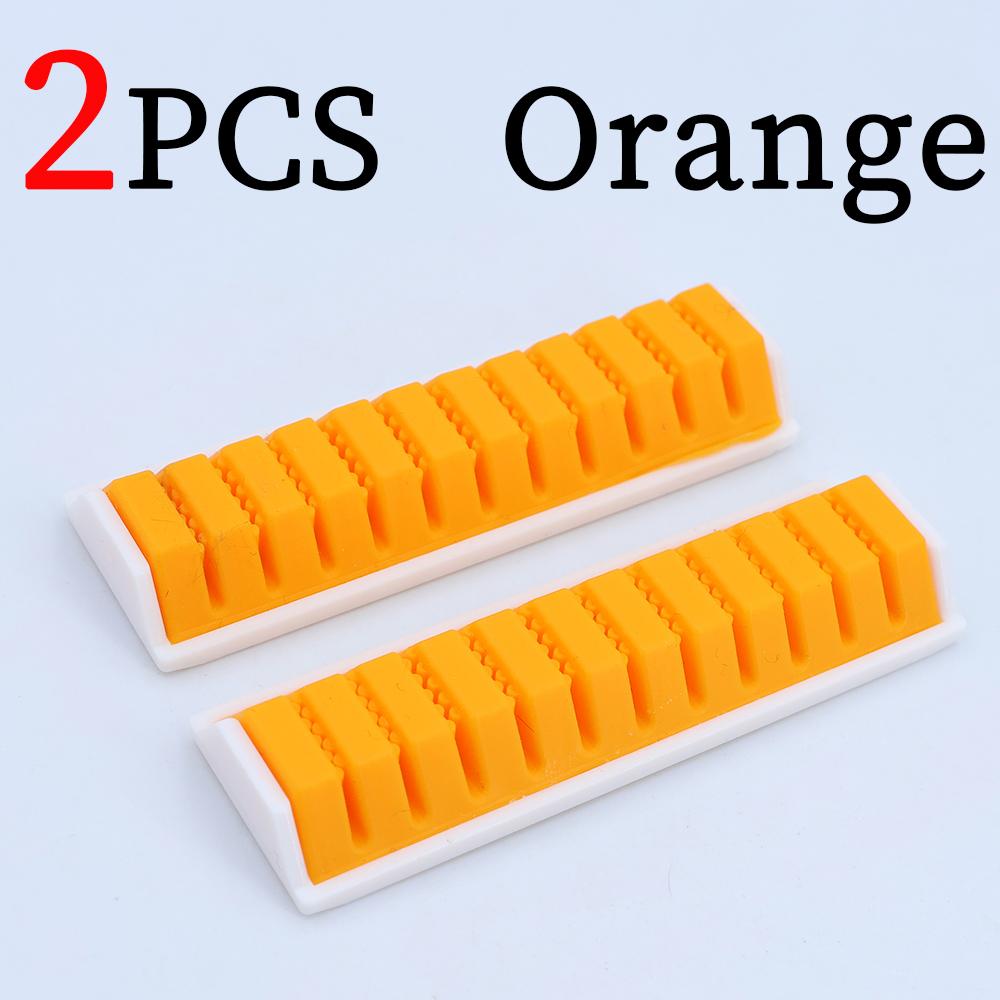 

2PCS Silicone Fly Tying Material Storage Rack Display Clamp Prep Station Tool Organizer Holder for Fishing Flies Streamers Lure Making оранжевый