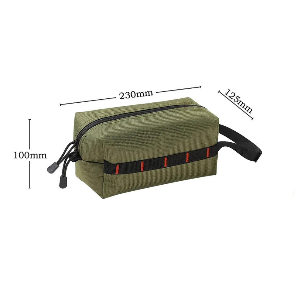 Polyester Camping Paper Box Multifunctional Kitchen Tissue Box Middle Perforated Paper Extraction Box Portable Outdoor Equipment