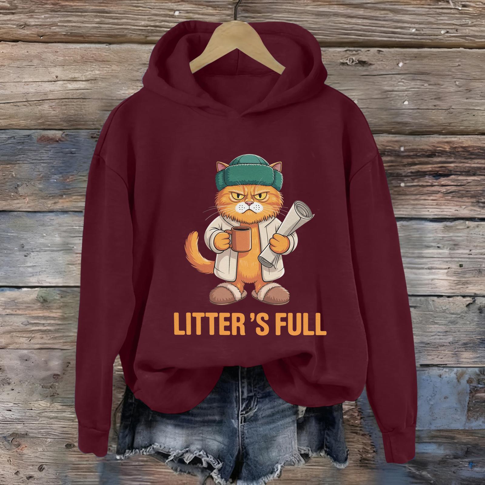 

Женская мода Повседневные универсальные толстовки на каждый день с длинным рукавом и капюшоном L винный