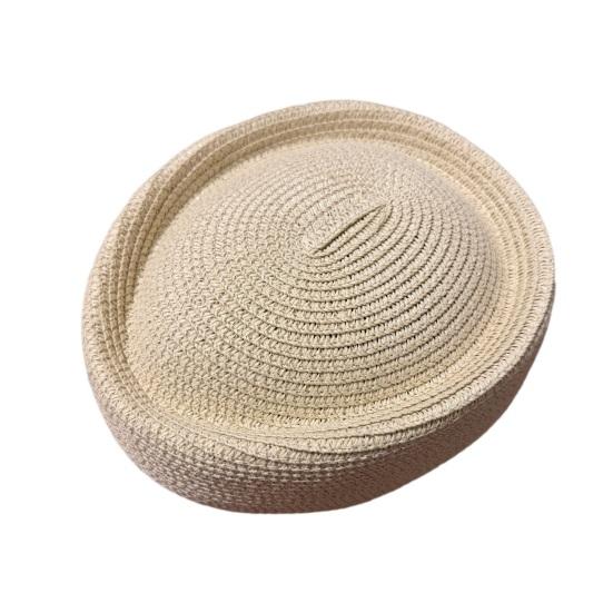 Yousheng Summer Beret Hat, Breathable Natural Straw Hat for Women, Stewardess Hat Headwear, Sun Protection Artistic Painter Hat for Outdoor Daily Wear