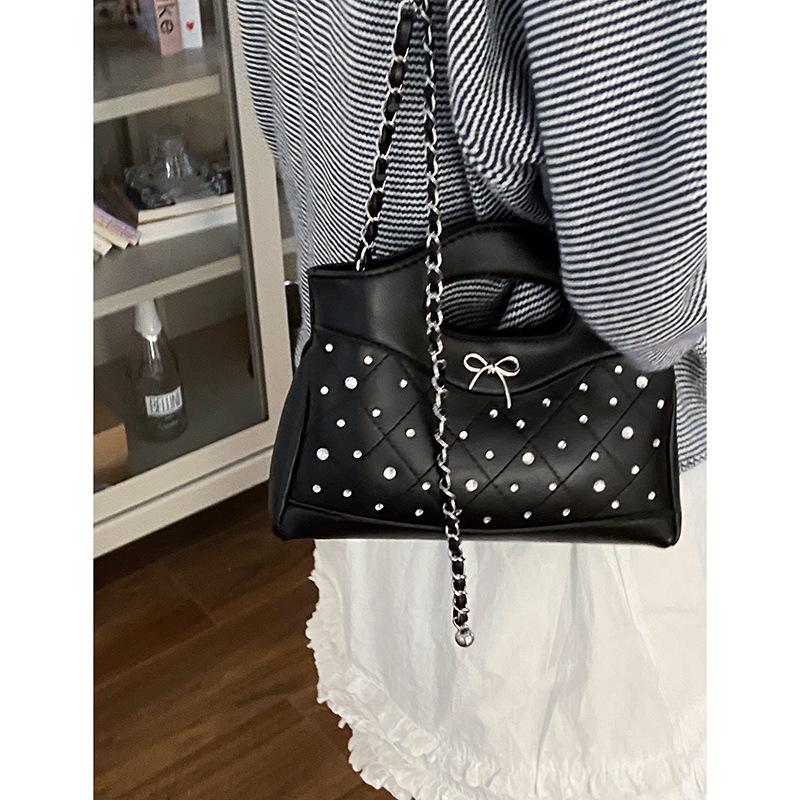 French Niche Texture Handbag Small Bag Women's 2025 New Diamond Lattice Small Square Bag Fashion Chain Crossbody Bag