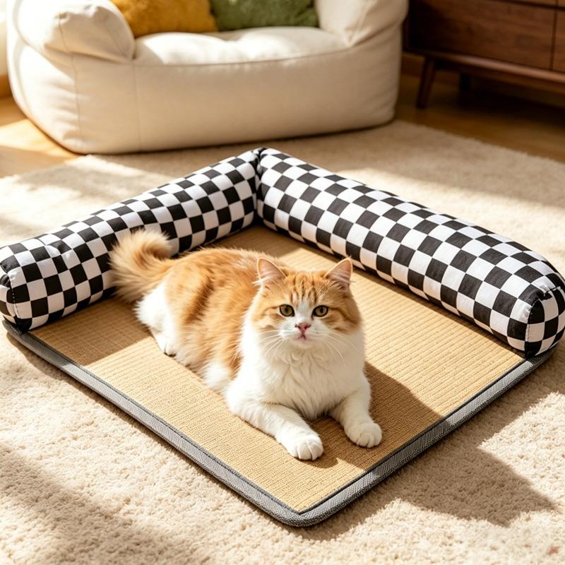 Summer Pet Cooling Pad For Dogs Cats Cool Mat Pet Bed Soft And Comfortable Cushion High-Quality Gifts Floor Mats For Pets