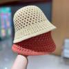 Cappello da pescatore da donna, con tesa corta, traspirante, anti-UV, con protezione solare, colore solido