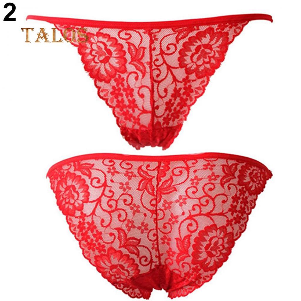 Talos Women's Sexy Lace G-string See Through Briefs Panties Thongs Underwear Knickers