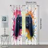 2pcs   Curtains Vibrant Gamer Room Durable 100% Polyester Fabric (without Rod) Versatile All Perfect for Living Room   Office