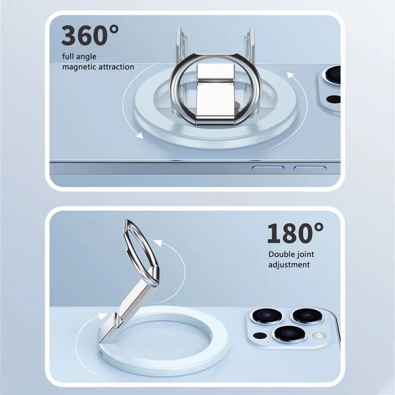 Magsafe Magnetischer Telefonringständer Mobiler Desktop-Ständer Magnetisch Starke magnetische Adsorption Legierungsmaterial Dünn und leicht
