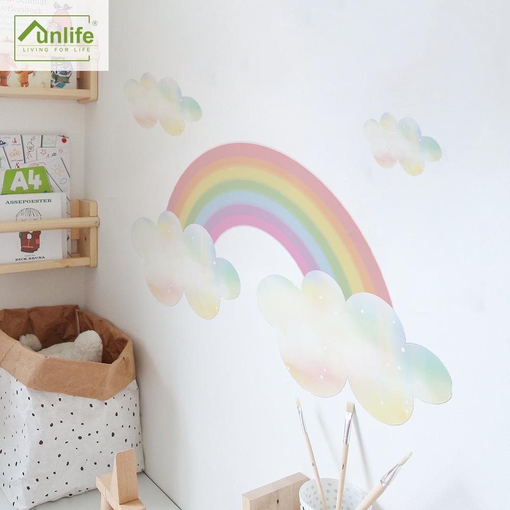 

Funlife® Dream Радужные обои Детская наклейка на стену Peel & Stick Съемные экологически чистые наклейки из ПВХ для детской комнаты