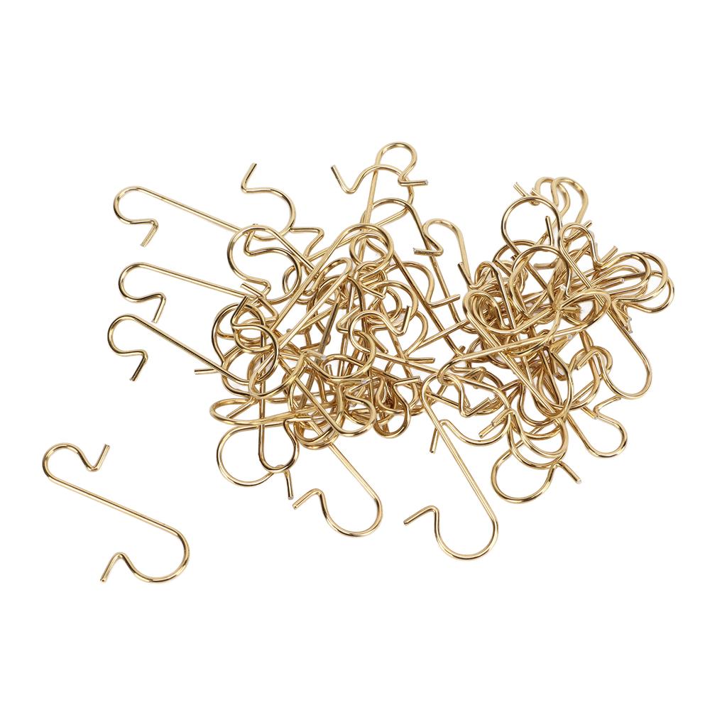 50Pcs S Hooks Novel Shape 3 Colors Sufficient Quantity Wear Resistant Multi Functional S Hooks for