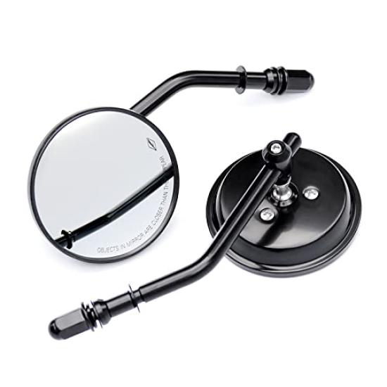 

WTZMOTO Motorcycle Rearview Black 8mm Handlebar Dual Sport Mirror Mirror, -