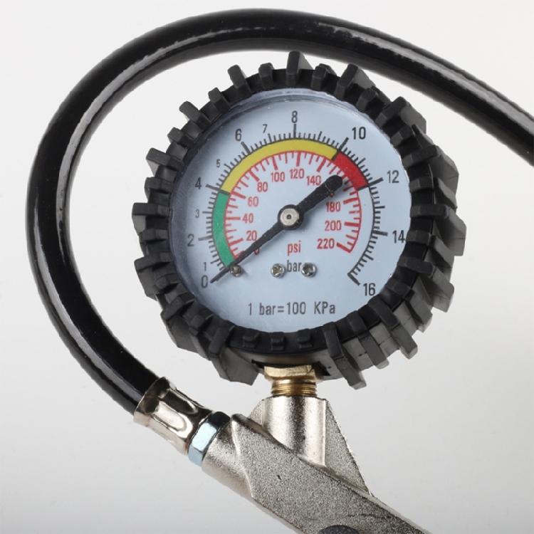 Digital Display Car Truck Tire Pressure Tool European Standard Valves Fit For Quick Measurement And Aluminum Body