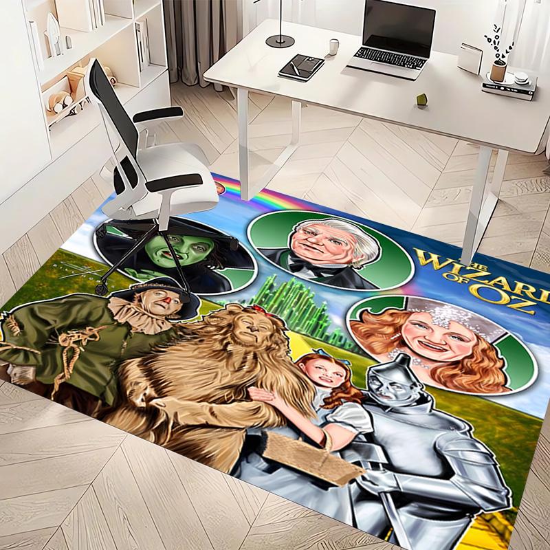 1pc The Wizard of Oz Print Area Rug - Soft, Washable Non-Slip Indoor Mat, Living Room, Home Office Decorative Rug,Office Decorative