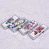 Metal Pill Box Cutter Splitters Pastilleros Estuche Folding Pill Case Container For Medicines Organizer 6 Slots 85mm*35mm*15mm