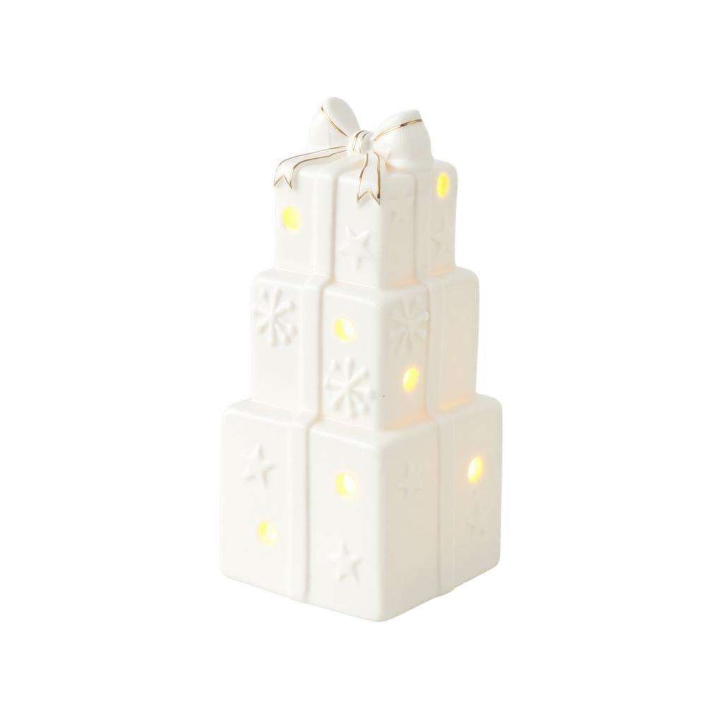 Ceramic Christmas Decoration Ornament for Holiday Tabletop Display and Festive Home Decor