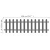 WPC Slatted Fence 200 x 60 cm