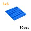 10Pcs DIY Thin Plate 3958 Classic Building Blocks 6x6 Dots Figures Educational Creative Parts Compatible Bricks Leduo Kid Toys