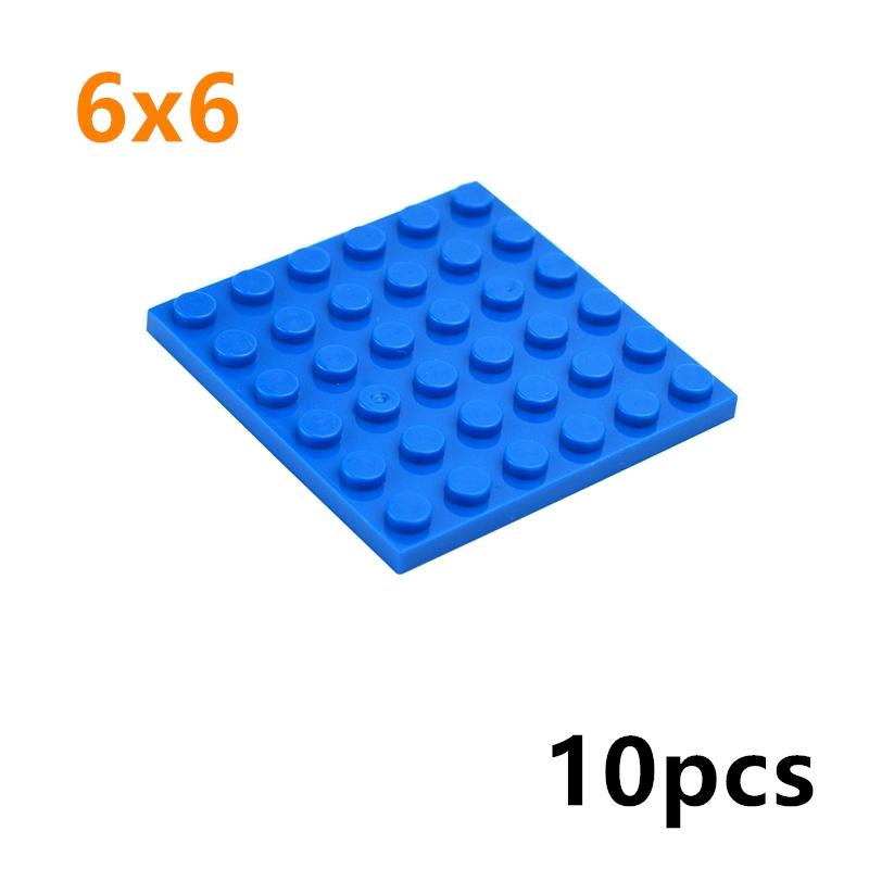 10Pcs DIY Thin Plate 3958 Classic Building Blocks 6x6 Dots Figures Educational Creative Parts Compatible Bricks Leduo Kid Toys