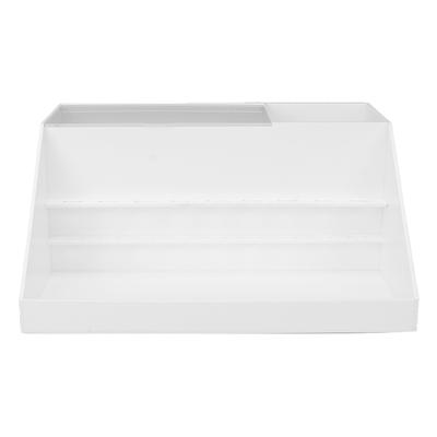 Eyelash Extension Compartment Box Dustproof 9 Holes Eyelash Extension Display Box for Makeup White