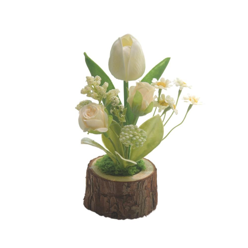 Fake Flowers Artificial Tulip Potted Green Plants Simulation Flower  Valentine's Day
