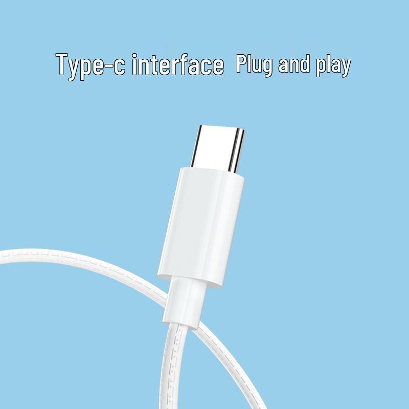 Universal Wired In-Ear Earphones for Type-C Devices: Compatible with Vivo, Huawei, Xiaomi, and More