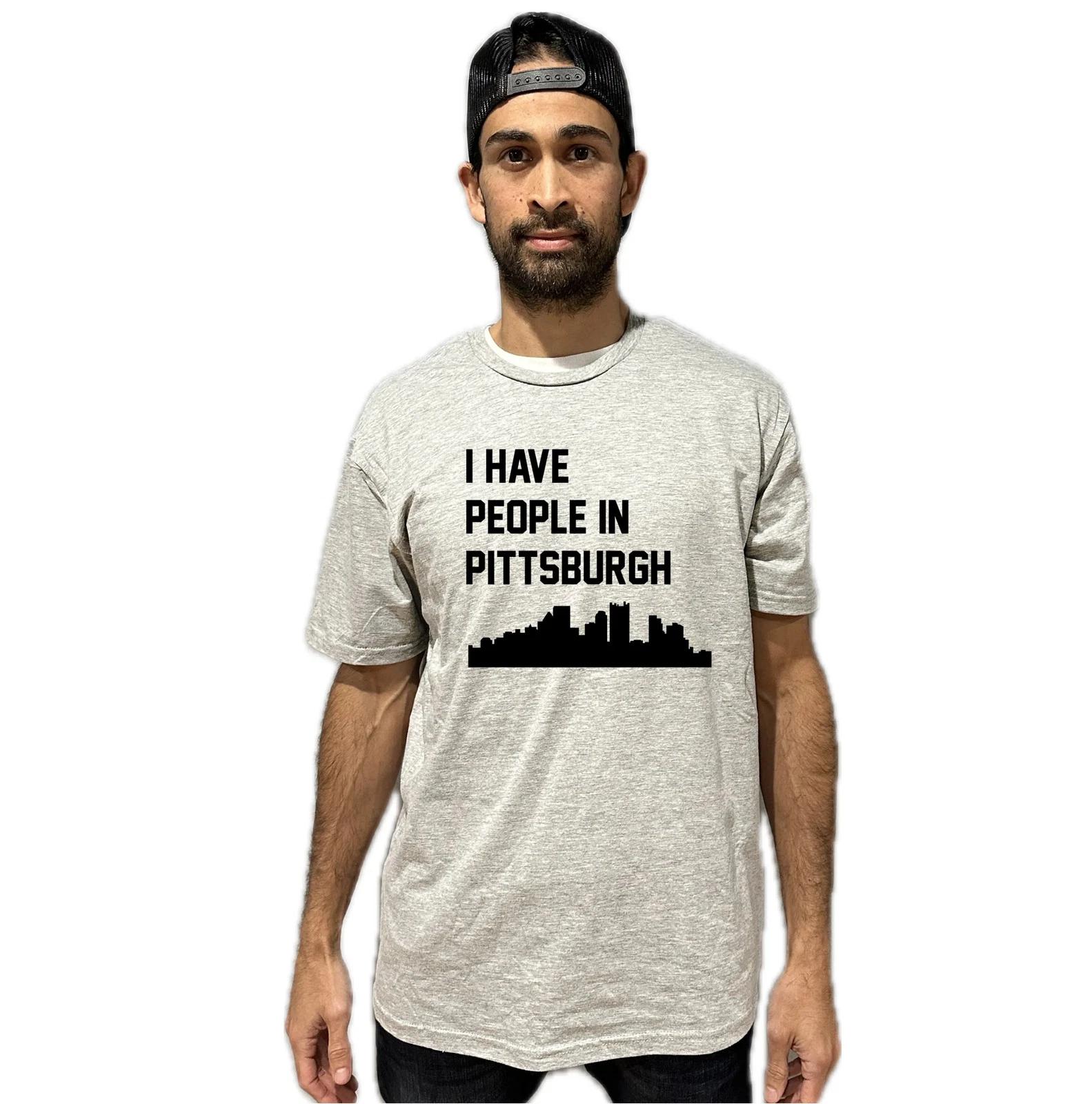 I Have People In Pittsburgh Pennsylvania Skyline T-Shirt S