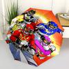 1pc Power Rangers Automatic Opening Folding Umbrella with 8-Bone Iron Frame, Portable for Outdoor Use, Travel, Daily Life, and Gift Giving.T063