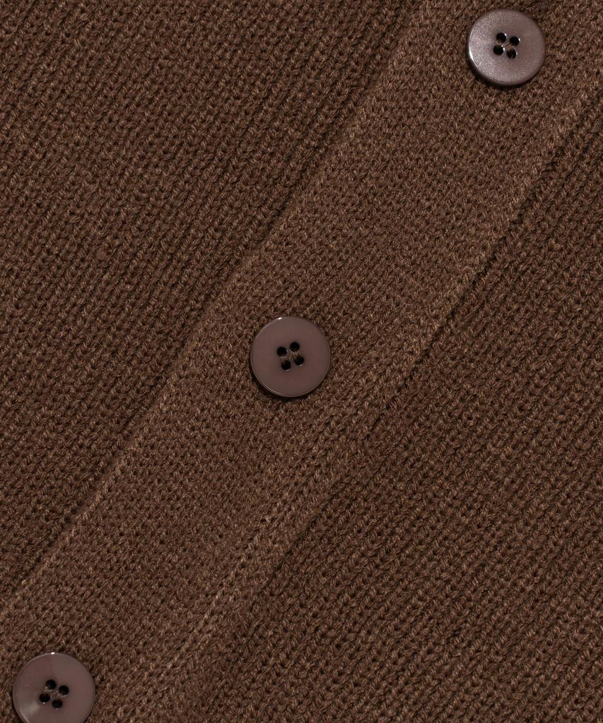 Cargobros Heritage Knit V-Neck Cardigan (Brown)
