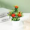 Artificial Potted Simulation Fake Lotus Yellow Red Orange Pink Purple Plants Flower Home Garden Table Decoration Room Ornaments