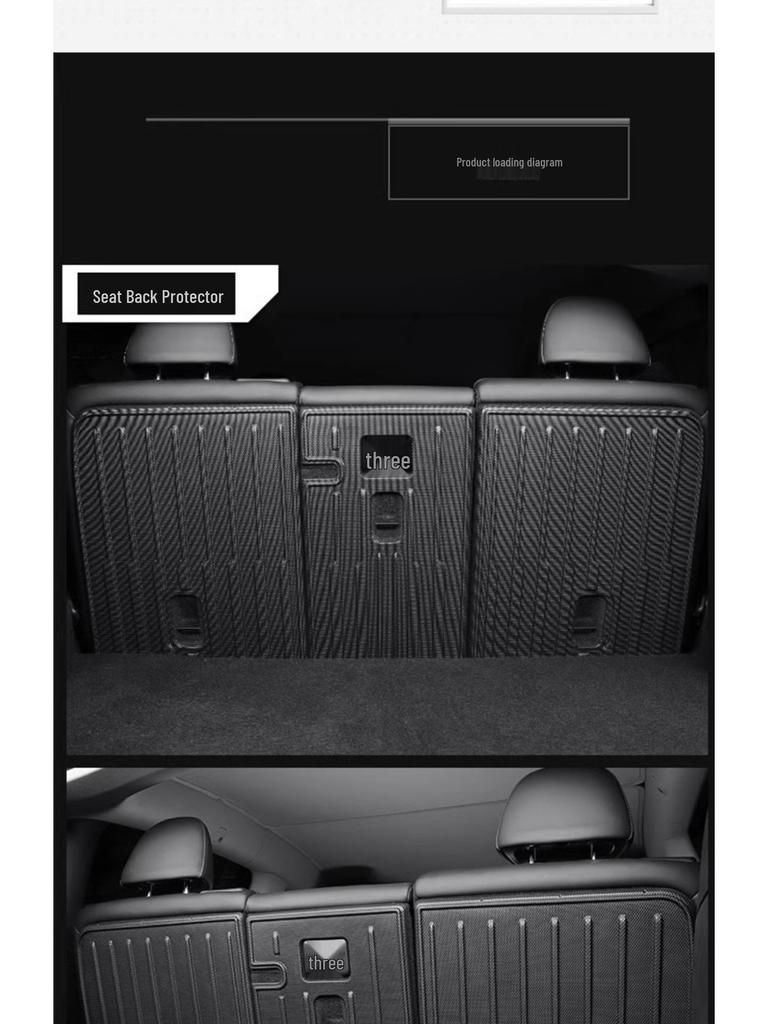 Trunk and Floor Mats for Tesla Model 3/Y Refresh - TPE Front, Rear, and Tail Box Accessories