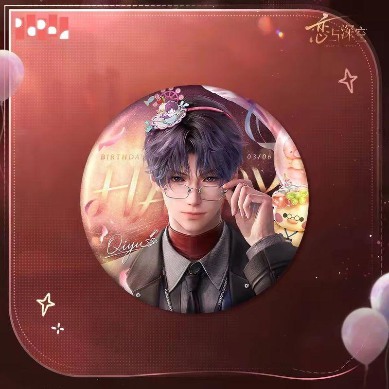 Genuine Love and Deepspace Rafayel Birthday Cosplay Badge Cartoon Card Instant Imaging Cards Emblem Protector Album Gift