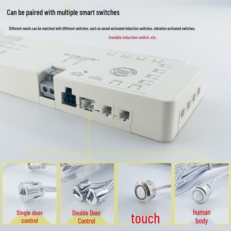 12V/24V LED Driver Power Supply with Wardrobe Light Sensor and Multi-Port Transformer