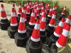 70cm Reflective Rubber Safety Cone - High-Speed Traffic Warning & Isolation Barrier