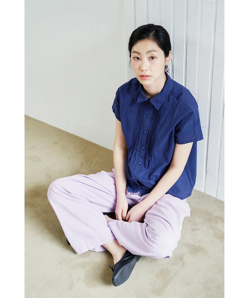 COTTON BELL Linen Elastic Waist Pants - Lavender