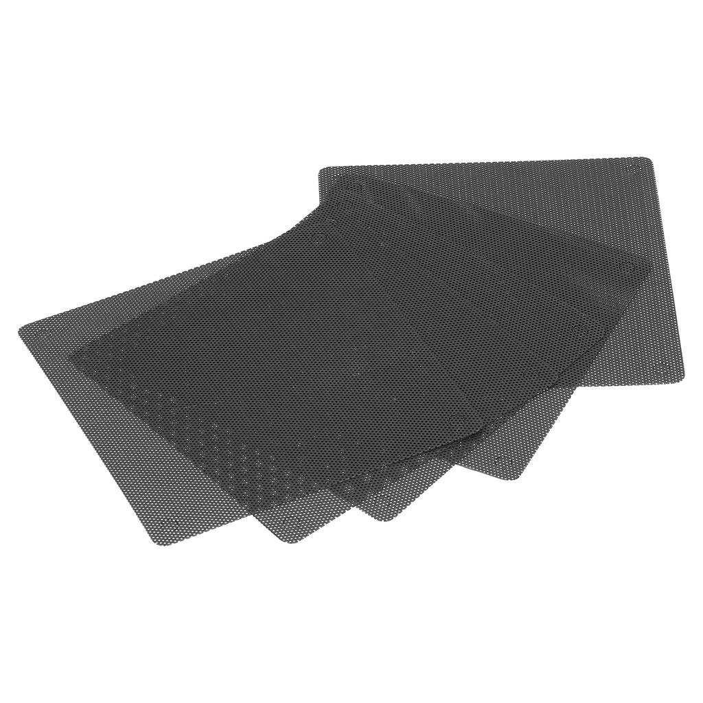 5pcs 12cm Computer Fan Cover PC Computer Laptop PVC DustProof Fan Dust Filter Black