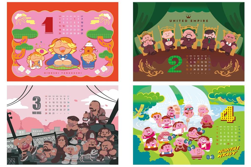 New Japan Pro-Wrestling 2026 New Japan Pro-Wrestling Calendar, Tabletop Type, A5 Size, 6764063149