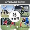 1 Set Soccer Dispensing Glue Socks with Leg Guards and Sports Straps Anti Slip Athletic Socks for Football Basketball Sports