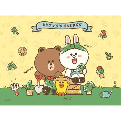 300 Piece Jigsaw Puzzle - Line Friends Brown Garden, Popular Korean Puzzle