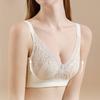 Wire-free Breathable Rabbit Ear Crystal Cup Lace Bra Shaping Underwear That Supports Side Breast Tissue