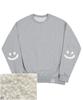 GRAVER [Unisex] Elbow Boucle Embroidery Smile Drawing Sweatshirt_Gray