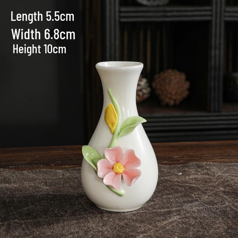 New Handmade Ceramic Pinch Flower Vase for Floral Arrangement and Home Decor