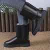 2025 Winter High-Top Snow Boots: Thick-Soled, Cotton-Lined, Fashionable Mid-Calf Design