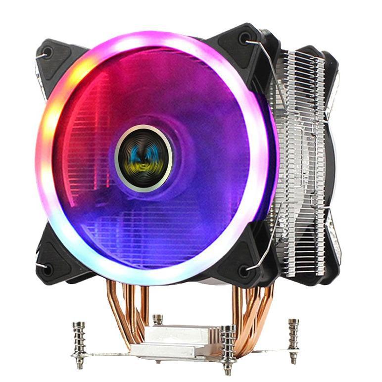 4-Kupfer Heatpipe Leiser CPU-Kühler mit 12cm Lüfter, Kompatibel mit X77/X99 Mainboards, 2011 Desktop Tower Radiator.