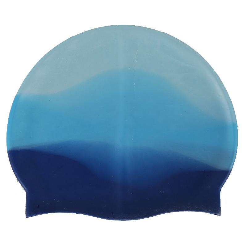 

Wear-Resistant Practical Colorful Silicone Flexible Waterproof Plus Size Bathing Cap Swimming Cap Swim Pool Hat Swimming Hat синий
