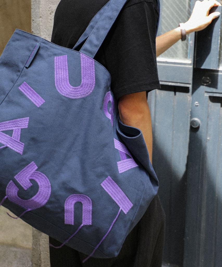 IUGA MAKARAS IUGA Big Shopper Bag (Burgundy / Charcoal / Navy)